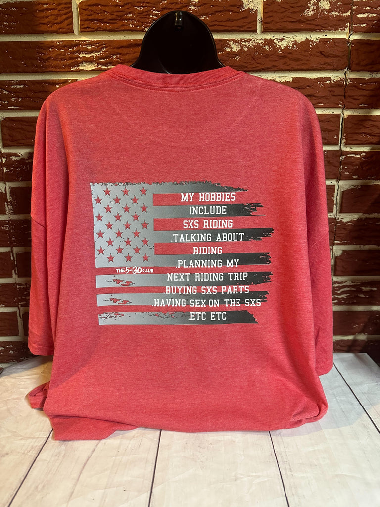 The 5-30 club SXS design (on back with original 5-30 club design on front)