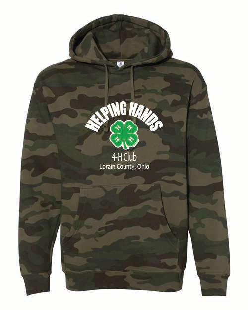 Helping Hands camo hoodie