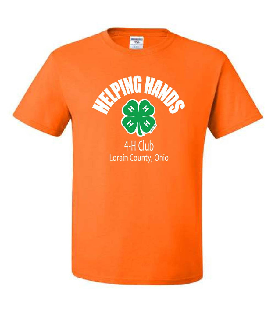 Helping hands orange tshirt design 2