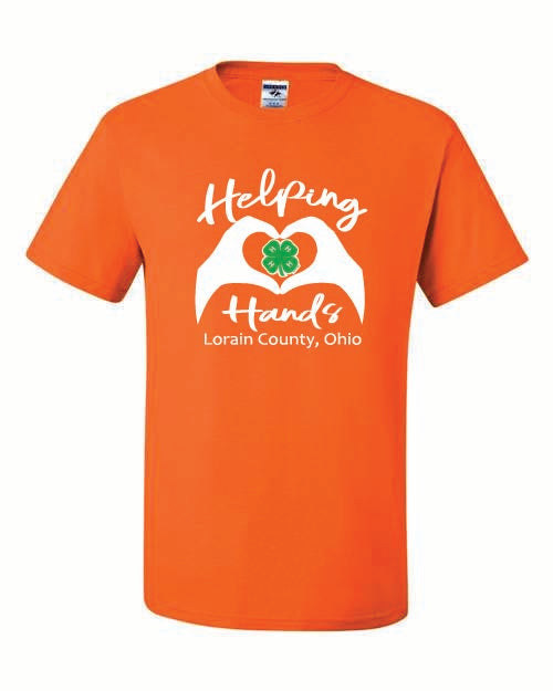 Helping hands orange tshirt