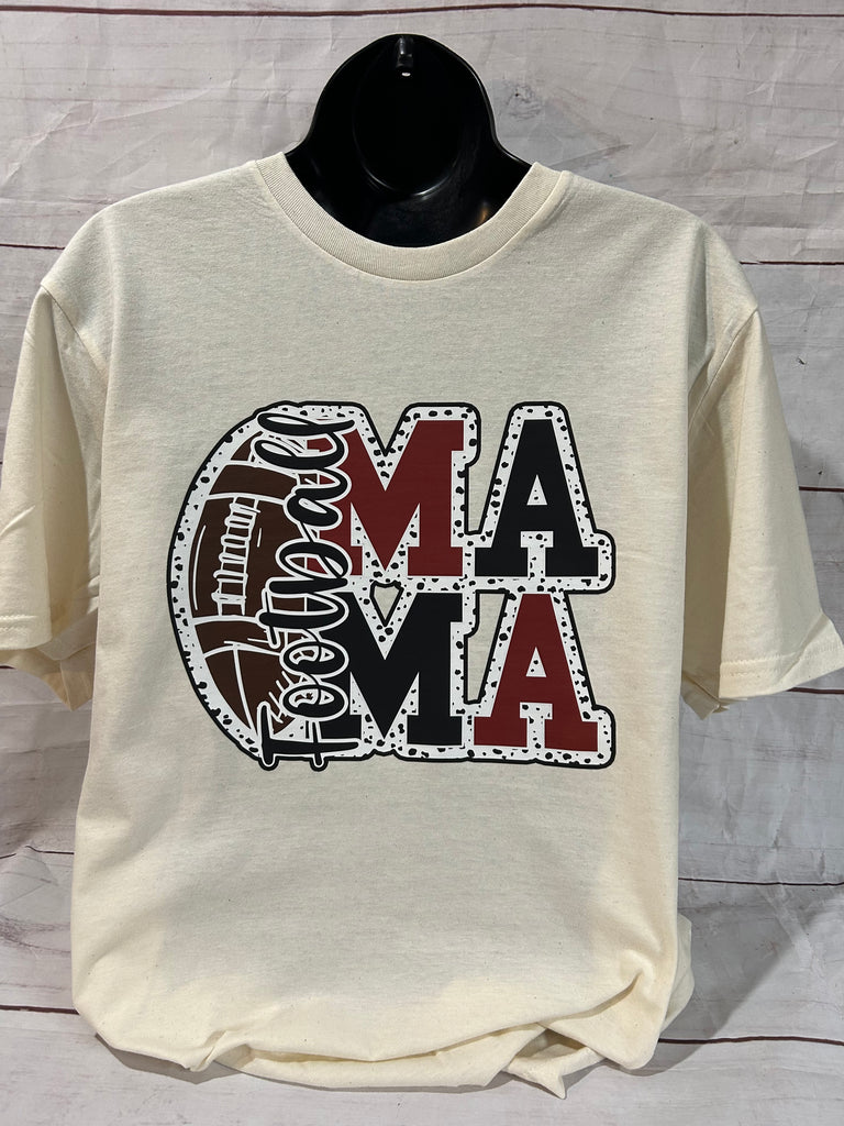 Football Mama on cream color