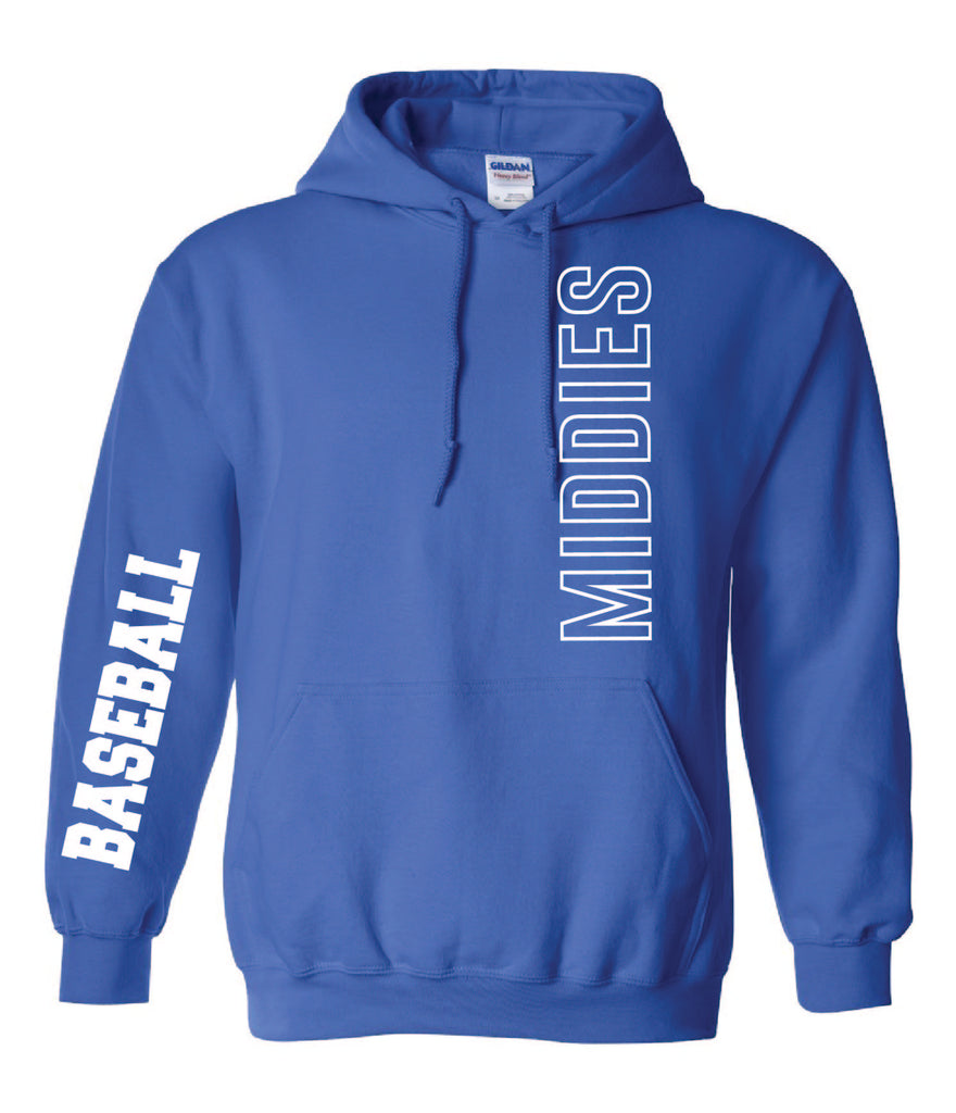Middies Royal Blue Hoodie - choose sport for sleeve