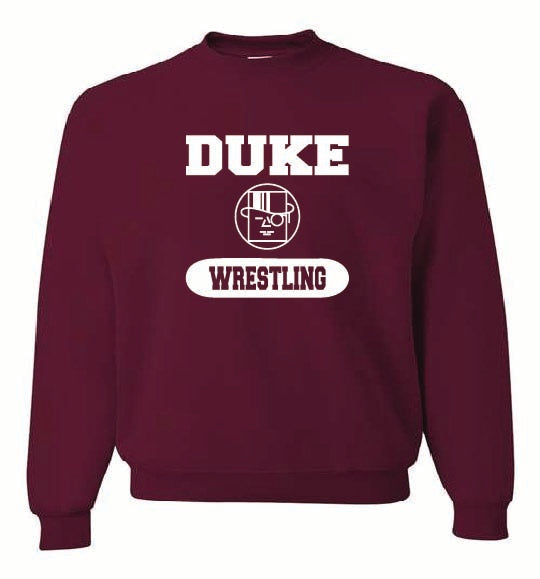 Wellington Wrestling Logo on Maroon