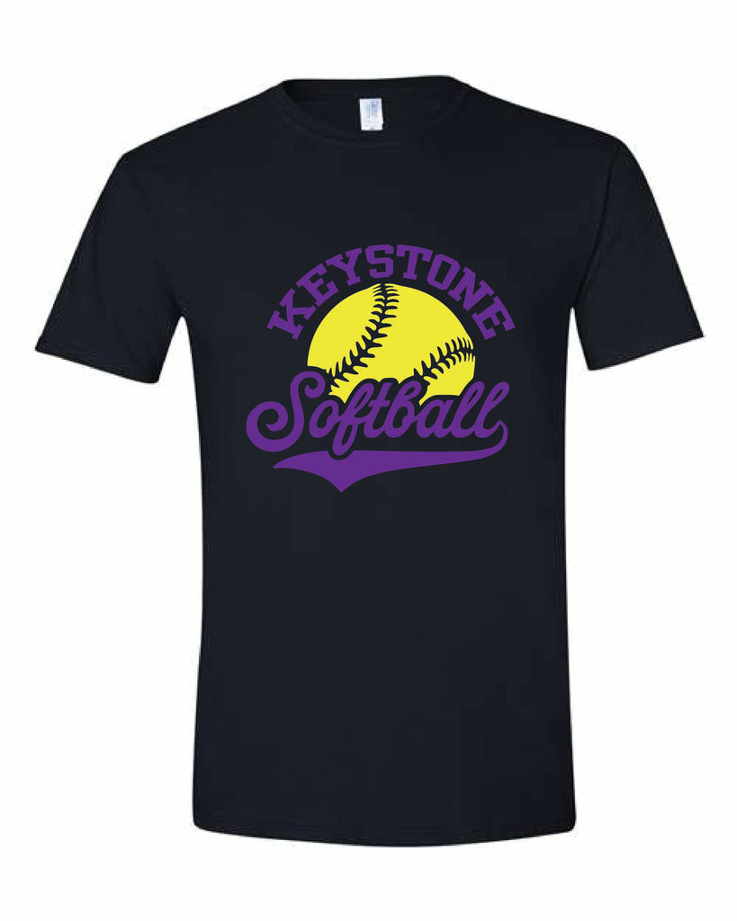 Keystone softball Black or Gray tshirt