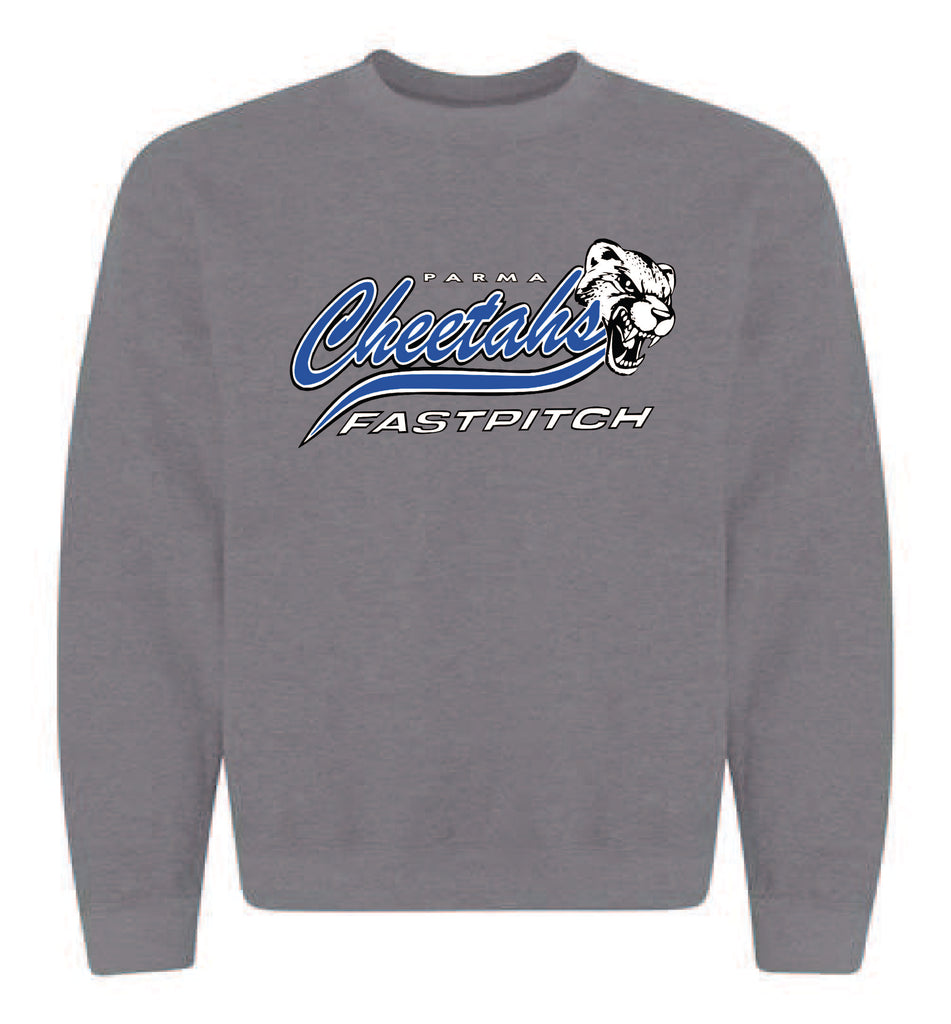 Cheetahs Fastpitch Crew Sweatshirt (gray)