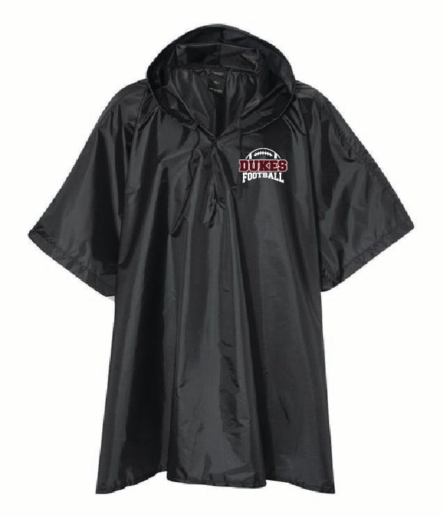 Dukes Football poncho