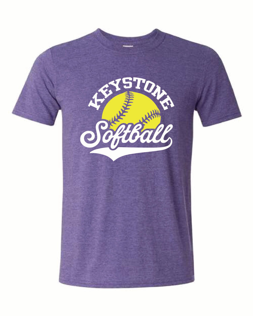 Keystone softball Purple tshirt/