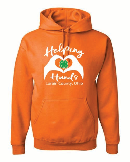 Helping hands orange Hoodie