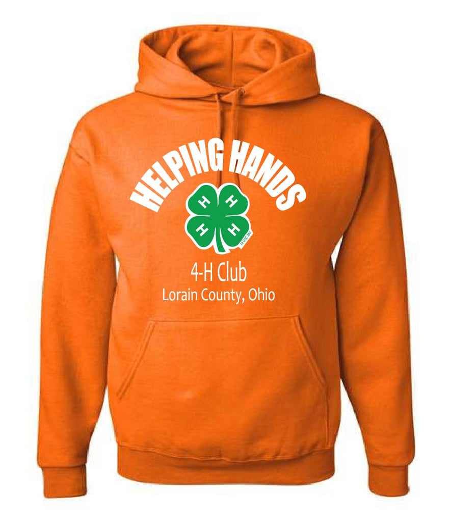 Helping hands orange Hoodie design 2