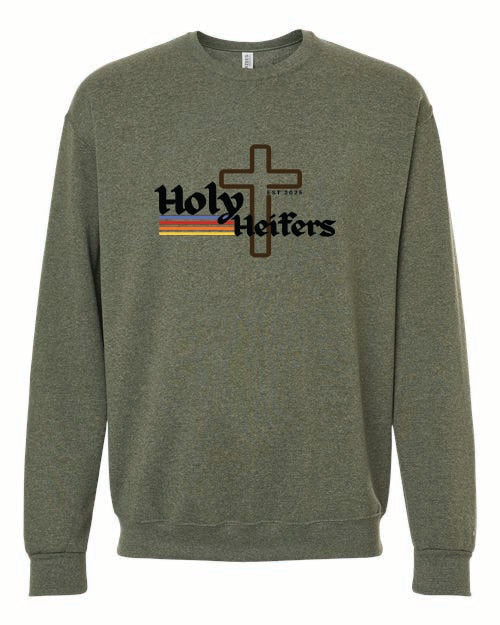 Holy Heifer Crew Sweatshirts