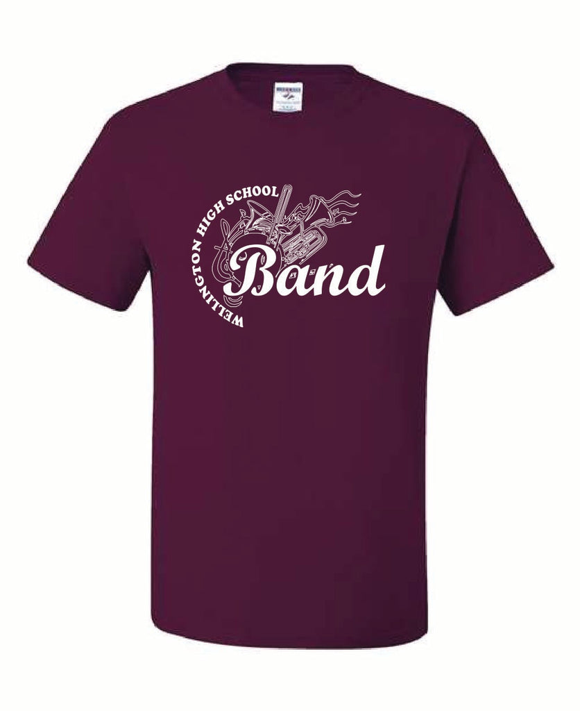 Wellington Band Design on Maroon