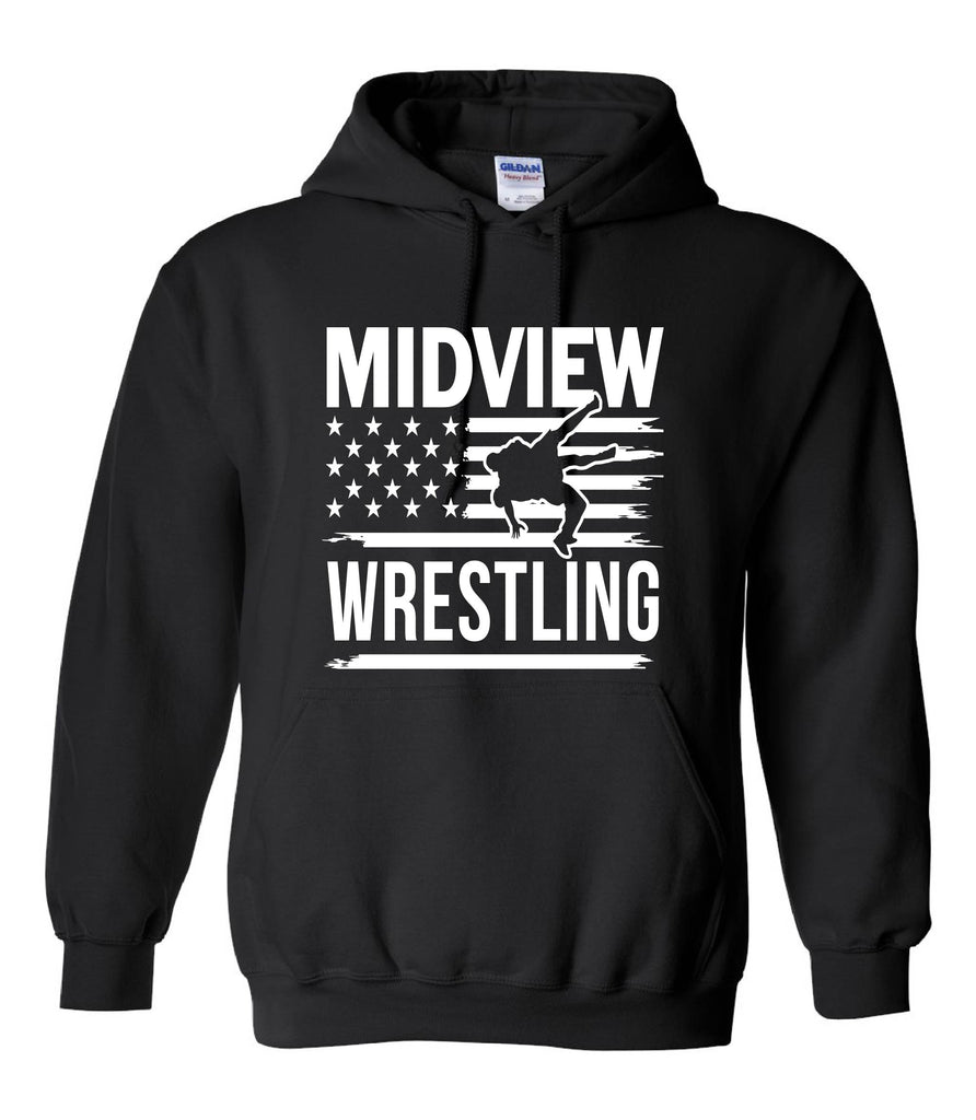 Midview Wrestling Flag Hoodie