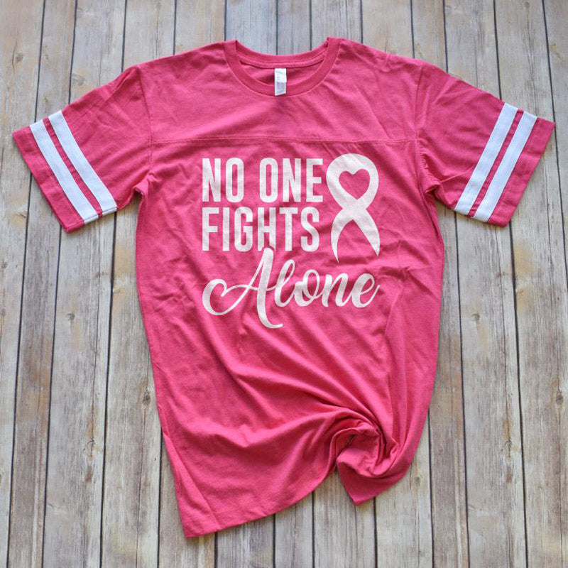 No One Fights Alone Cancer Tee