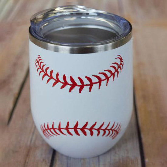 Baseball Stitch Wine Tumbler