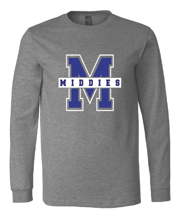 Midview Block Crew Neck Long Sleeve Tshirt