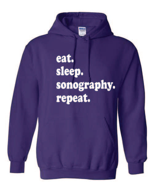 Eat Sleep Sonography Hoodie
