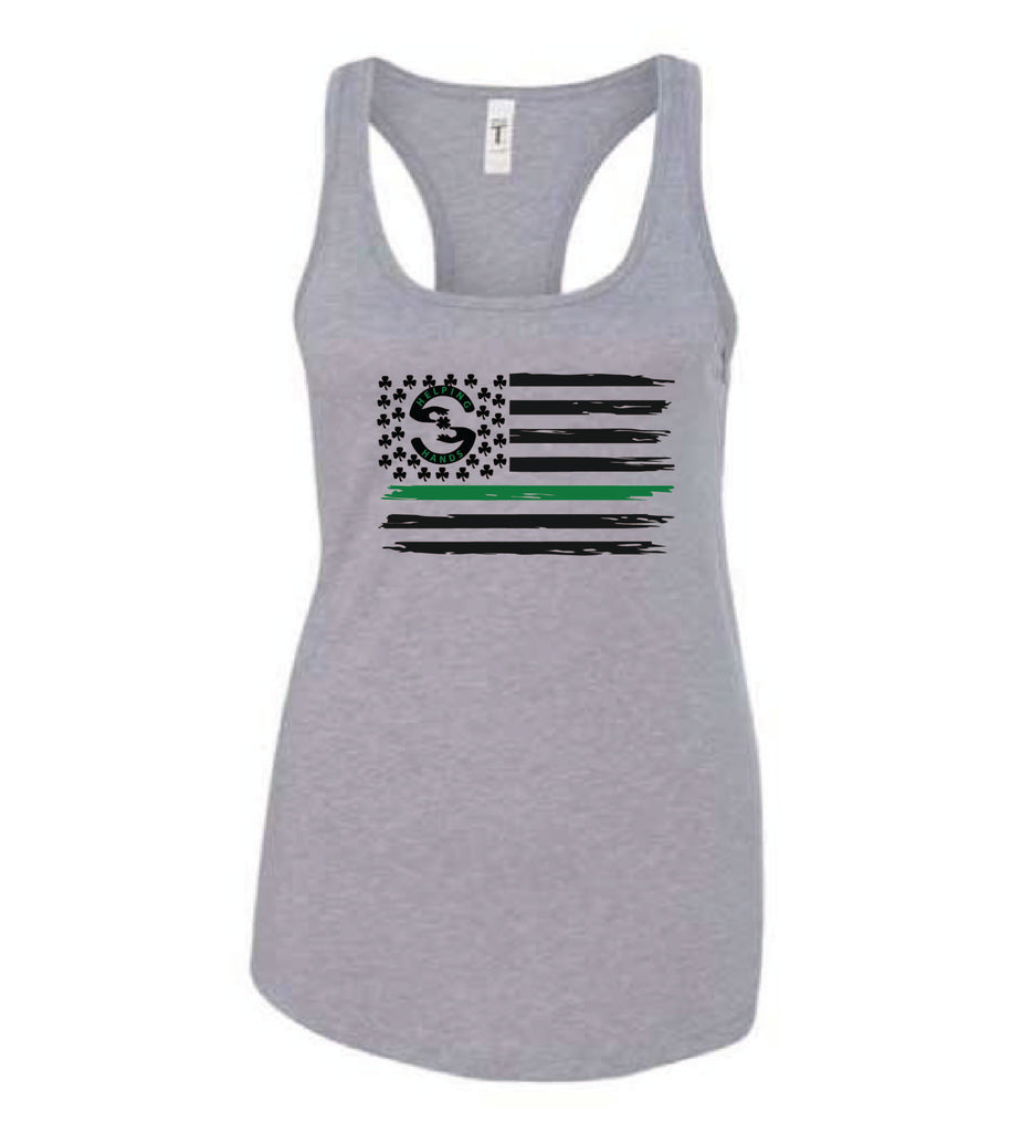 Helping Hands Flag design Adult Women's tank top