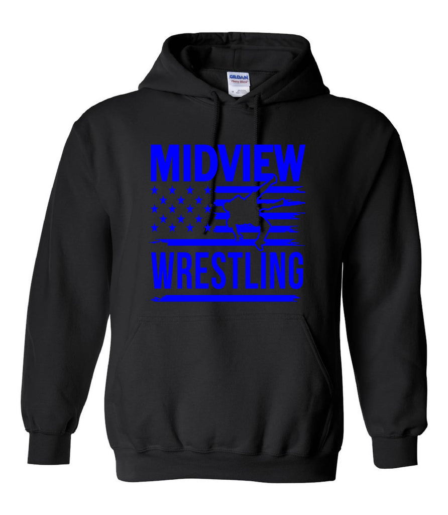 Midview Wrestling Flag Hoodie