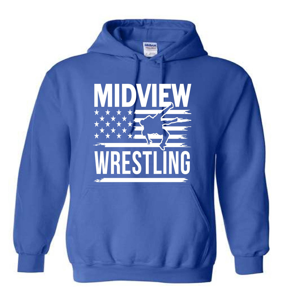 Midview Wrestling Flag Hoodie