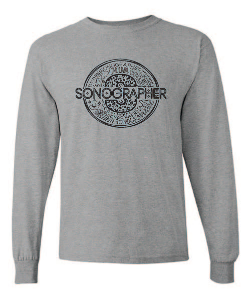 Circle Sonographer Crew Long Sleeve Tshirt