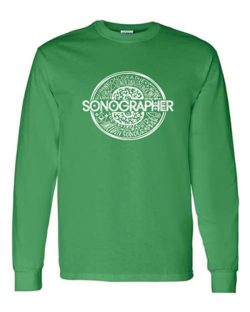 Circle Sonographer Crew Long Sleeve Tshirt