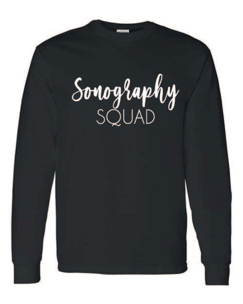 Sonography squad long sleeve tshirt  design 2