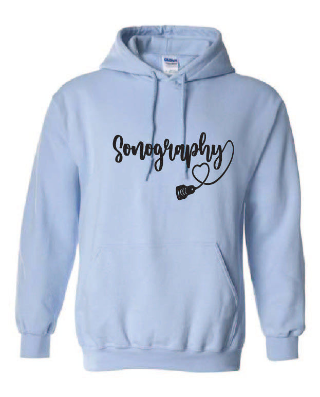 Sonography with heart Hoodie