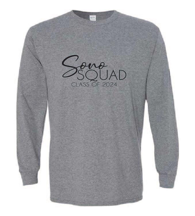 Sono Squad Class of 2024 Design 2   Long Sleeve Tshirt