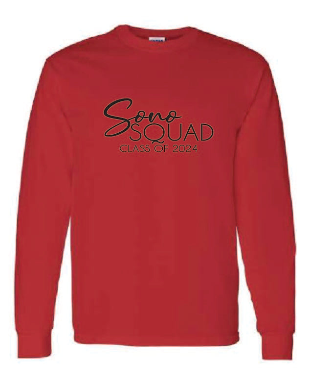 Sono Squad Class of 2024 Design 2   Long Sleeve Tshirt